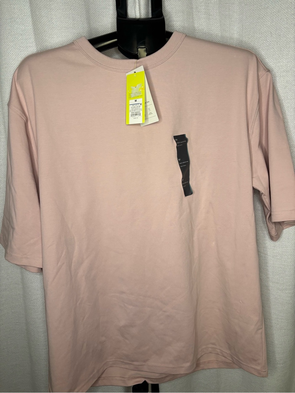 Muji Men's Crew Neck T-Shirt in Dusty Pink